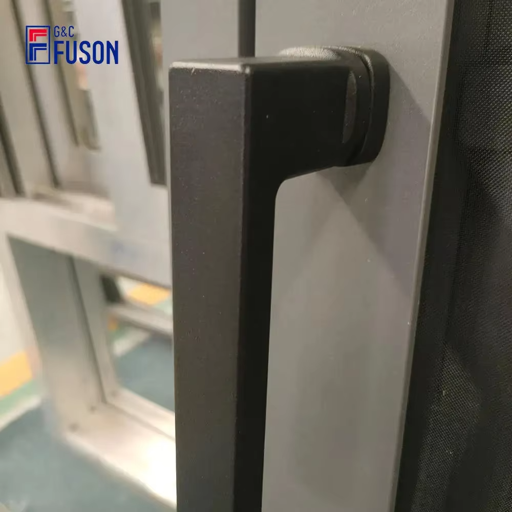 Fuson Narrow Frame Hurricane Proof Impact Aluminium Frame Doors and Windows Aluminum Tilt Turn Casement Window