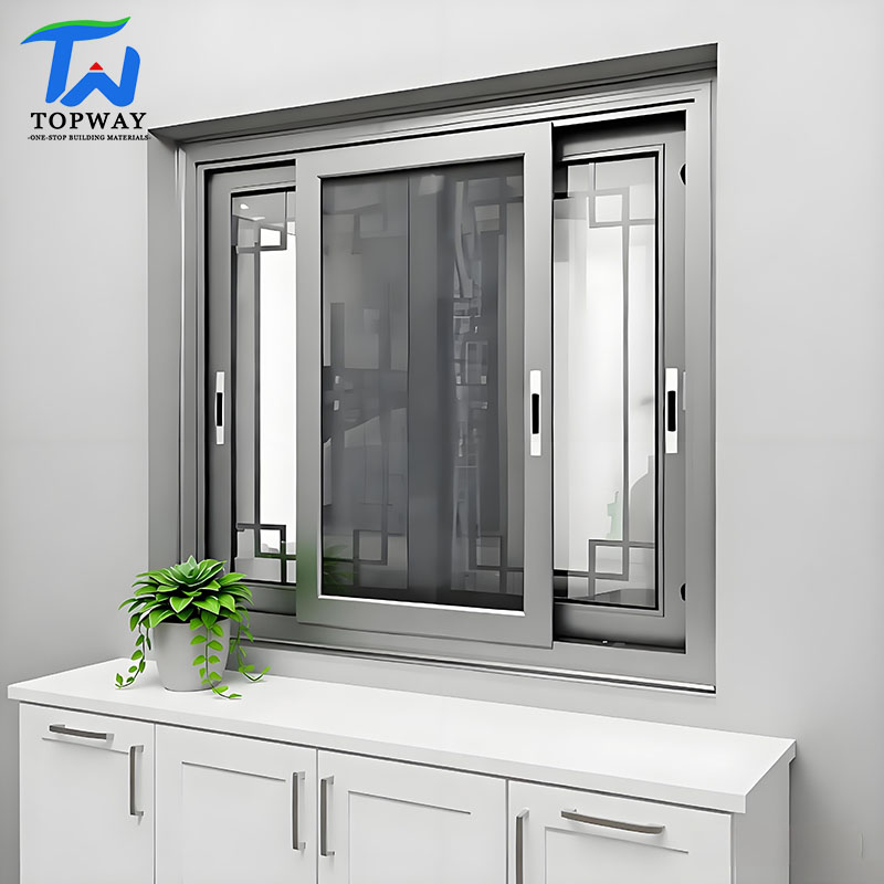 Factory Price High Quality Double Layers Tempered Glass Aluminium Sliding Windows for Villa