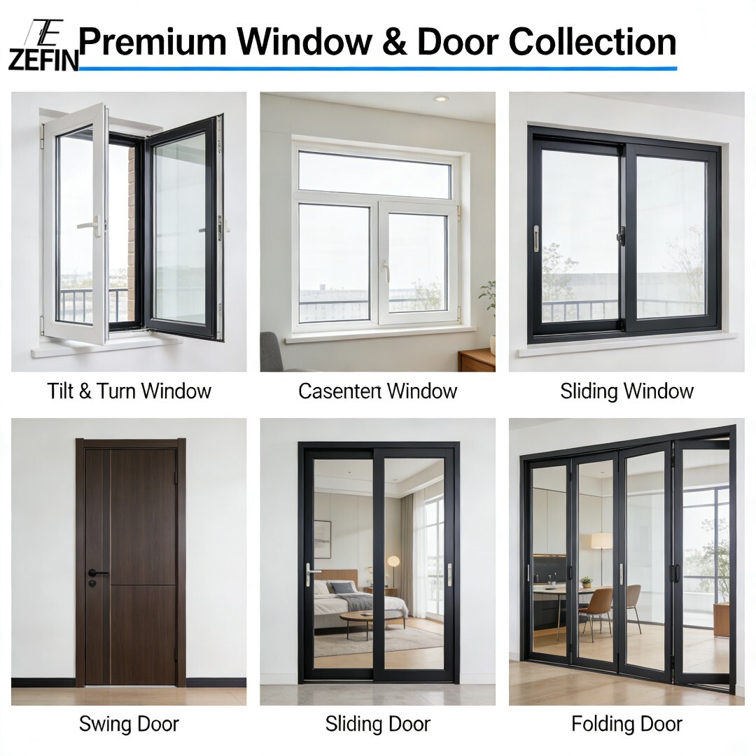 High Quality Commercial Lifting Window for Office Building with Electric Lift Window and Heat Insulation Windproof Modern Design