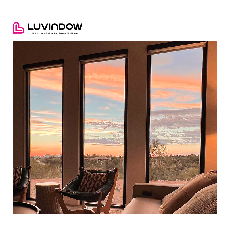 Customized Hurricane Impact Resistance Thermal Break Aluminum Laminated Glass Fixed Window for House