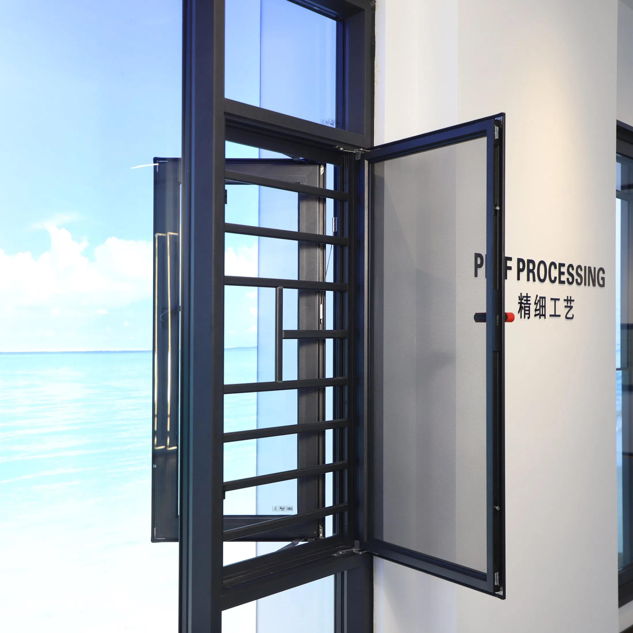 Premium Energy-Saving Soundproof S109 Integrated Screen &amp; Outer-Opening System Window for Villa