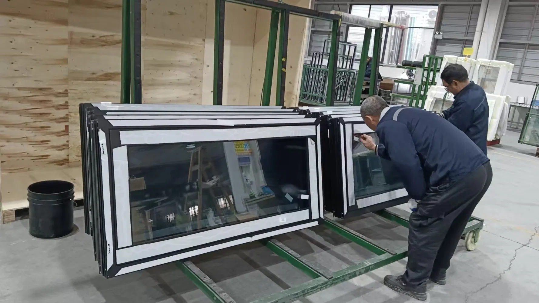 Thermal Break Aluminum Casement Windows with Double Glazing