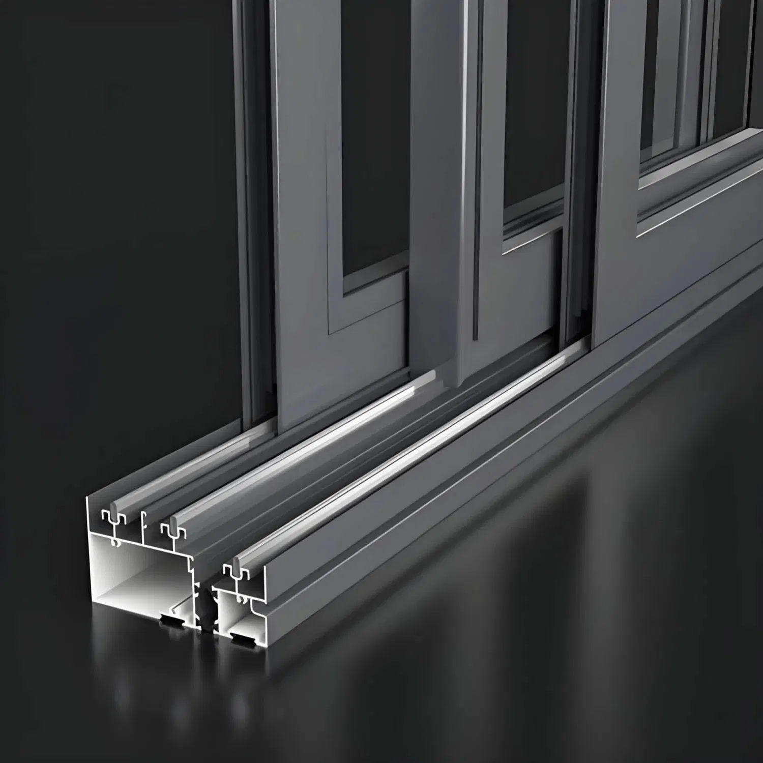 Argon Filled Double Pane Thermally Broken Soundproof Modern Home Sliding Window