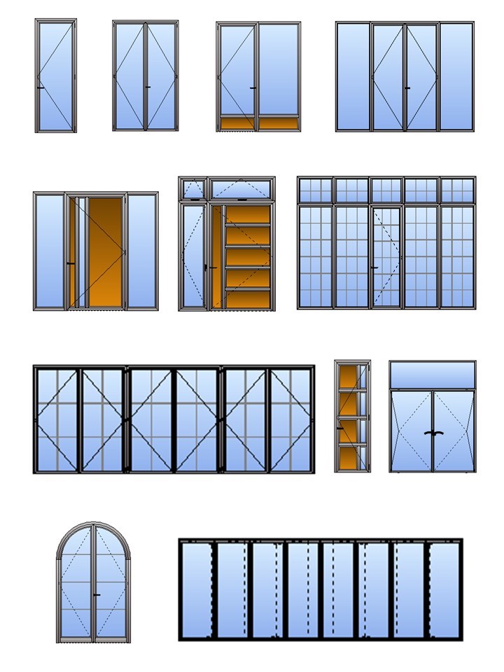 Simple Style Iron windows Grills Design House Decorative Iron Window