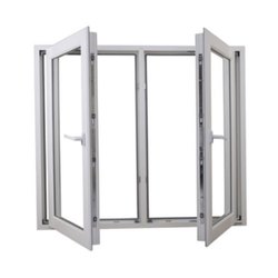 WANJIA French Soundproof Pvc Window Customised Plastic Modern Plastic Windows Villa Windproof Upvc Window