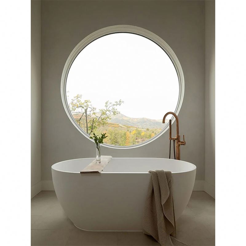 Alucasa Round Fixed Glass Window Aluminium Open Circular Windows With Standard Glass