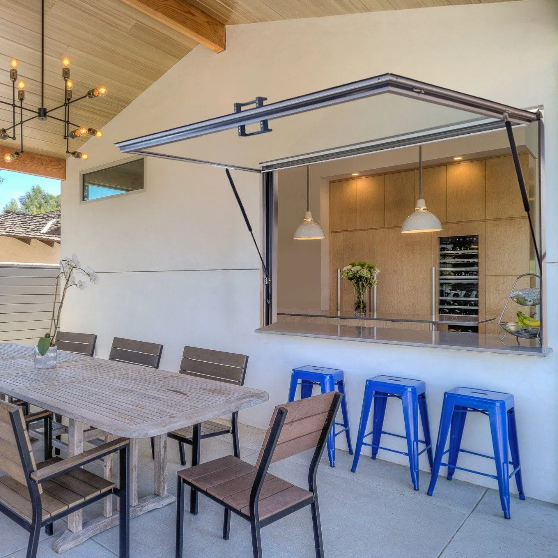 Factory Aluminium Top Hung Push out Flip up Awning Window
