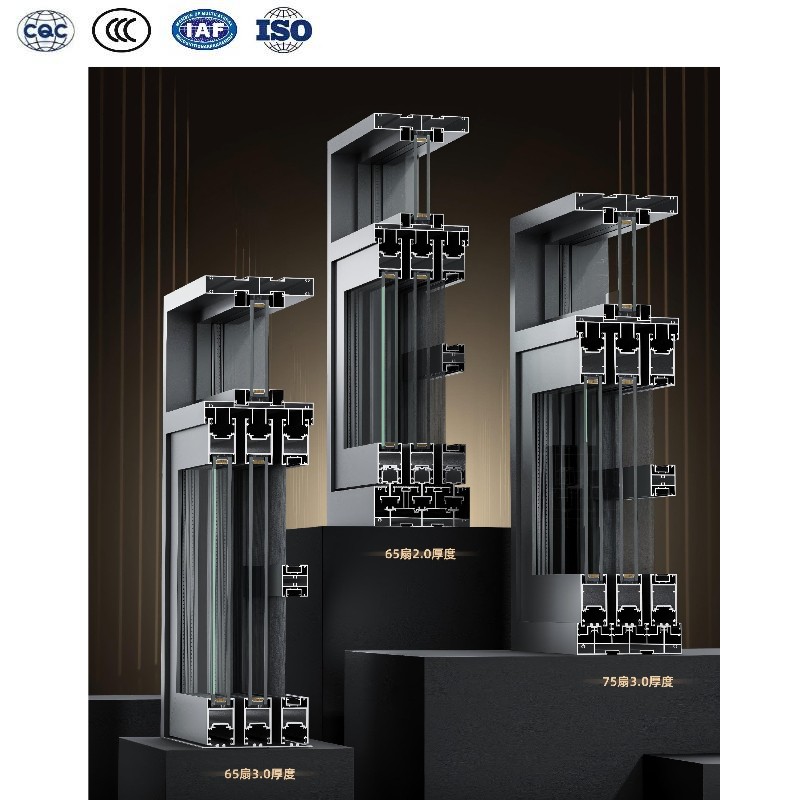 Project Engineering Customization Double Glazed Sliding Windows Hurricane Proof Certification Aluminum Window With Screen