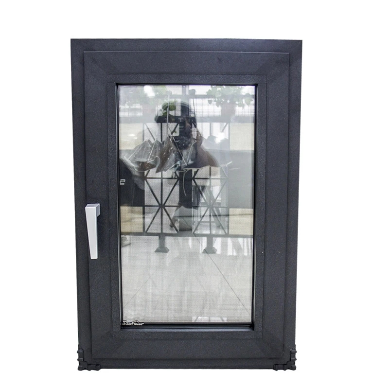 Hot Selling Double Glazing Aluminum Clad Wood Casement Window for Home