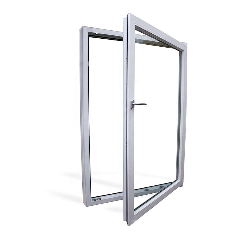 SJUMBO French Double Tempered Insulated Hurricane Impact Thermal Break Glass Crank Out Aluminum Casement Window Frame