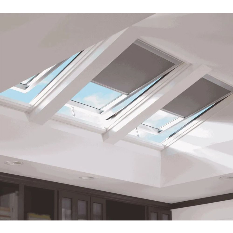 Double Glass Retractable Roof Windows Smart Foldable Aluminium Automatic Skylights with Swing Open Style Sunroof Translation
