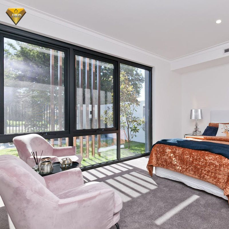 Modern Double Glass Awning Window Featuring Triple Glazing Option