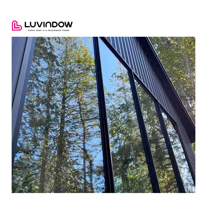 House Use Fixed Horizontal Soundproof Thermal Break Aluminum Triple Glass Villa Picture Windows