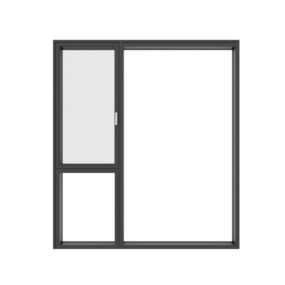 DRATU Outward Casement Window in 6060-T66 Aluminum Frame with GFRP Profile Applied for Thermal Broken Aluminum System