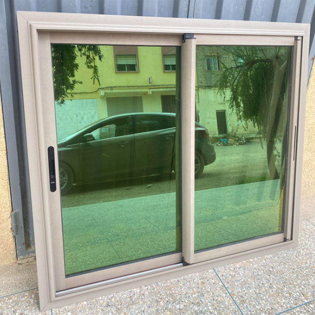 Custom Black&amp;White UPVC PVC Casement Windows Double Glazing Tempered Low-E Glass Enhanced Sealing Performance Sliding Windows