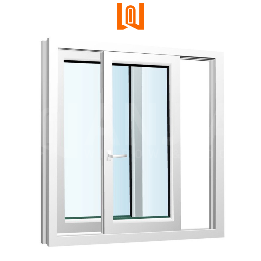 Wanjia Latest Sliding Window Design Vinyl Glass UPVC Sliding Window