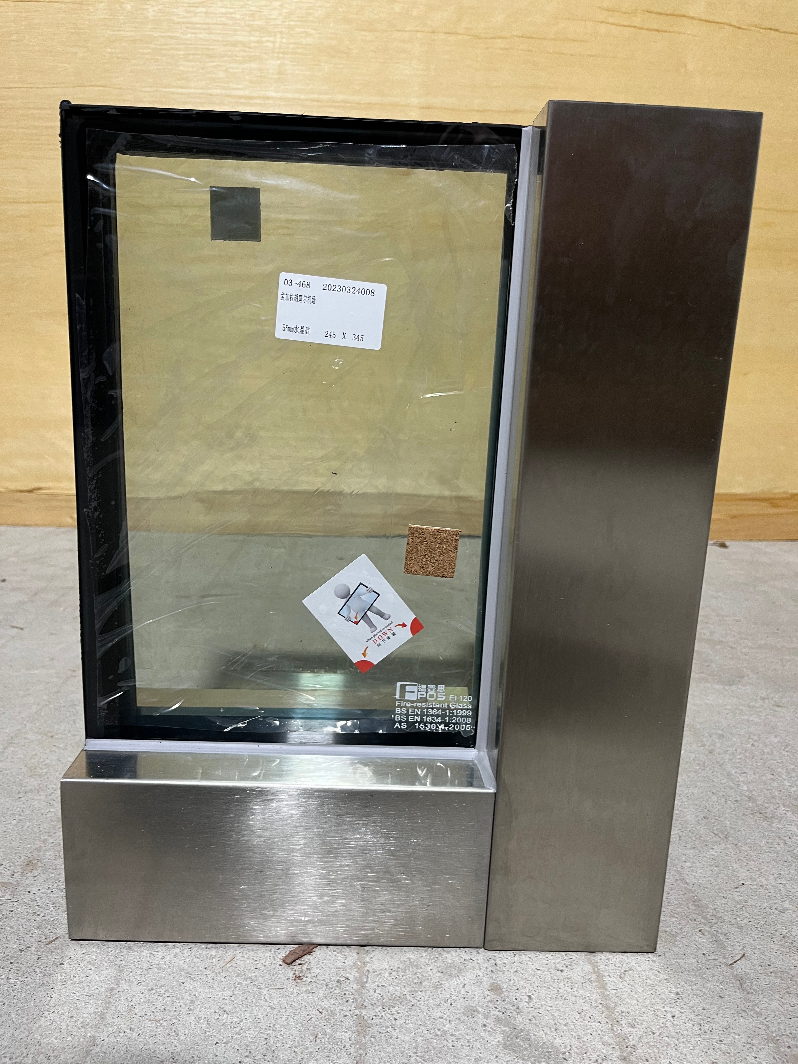 Modern Fire-Rated Glazing Partition System ASTM E119 Fire-Resistant Steel Window for Hotels/Office/Kitchen Swing Exterior School