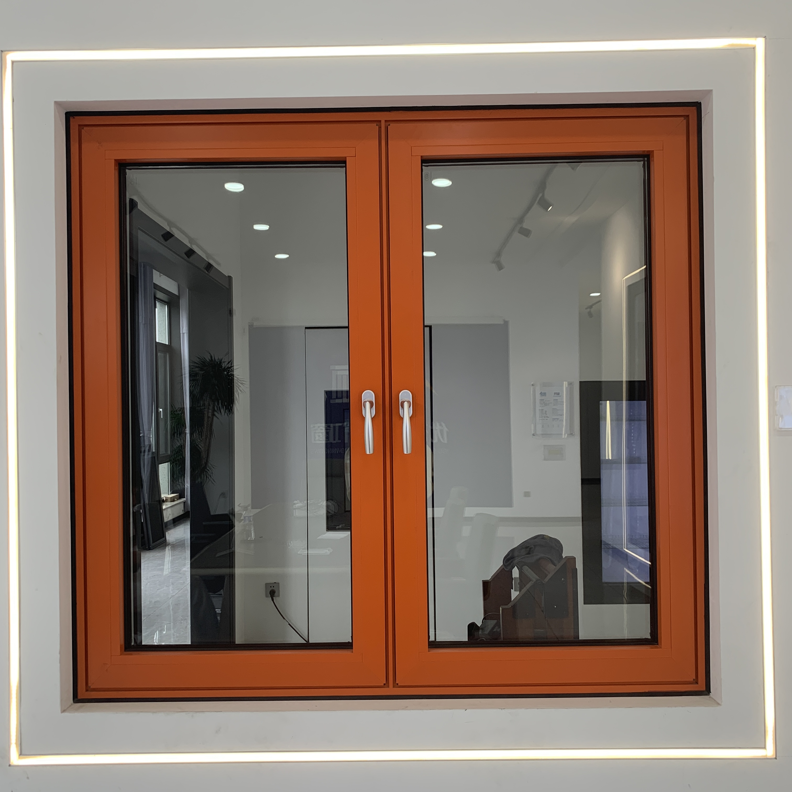 Custom Aluminum Windows And Doors Energy Saving Low E Glass Casement Window Double Glazed Tilt And Turn House Window