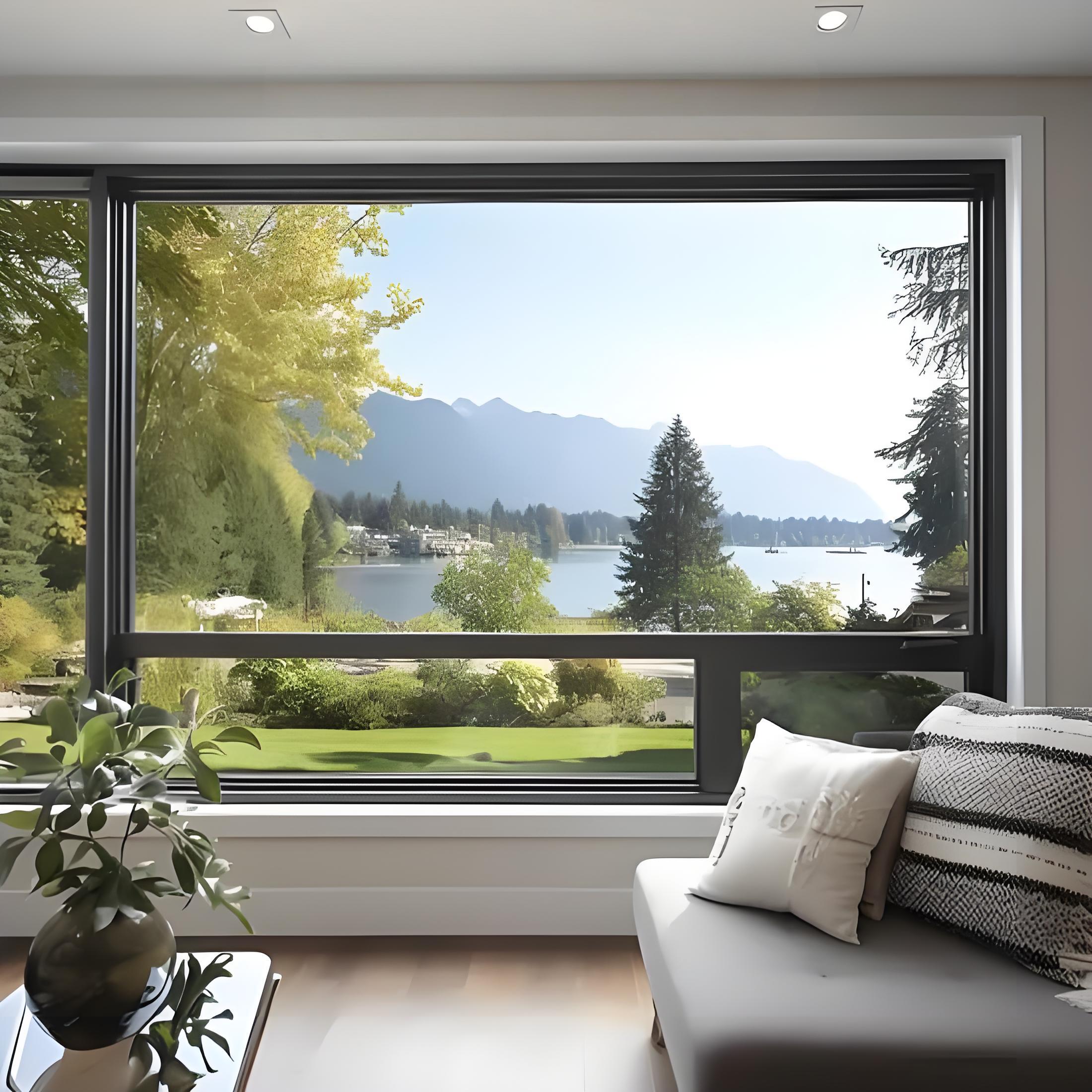 Hurricane Proof Impact Customized Modern Big Fixed Window Picture Windows