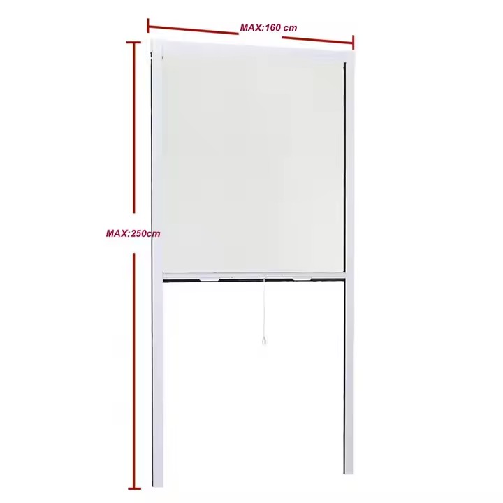 Wholesale Price Customized Size Aluminum Retractable Dust-Proof and Mosquito Proof Screen Window Mosquito Net Screen Window