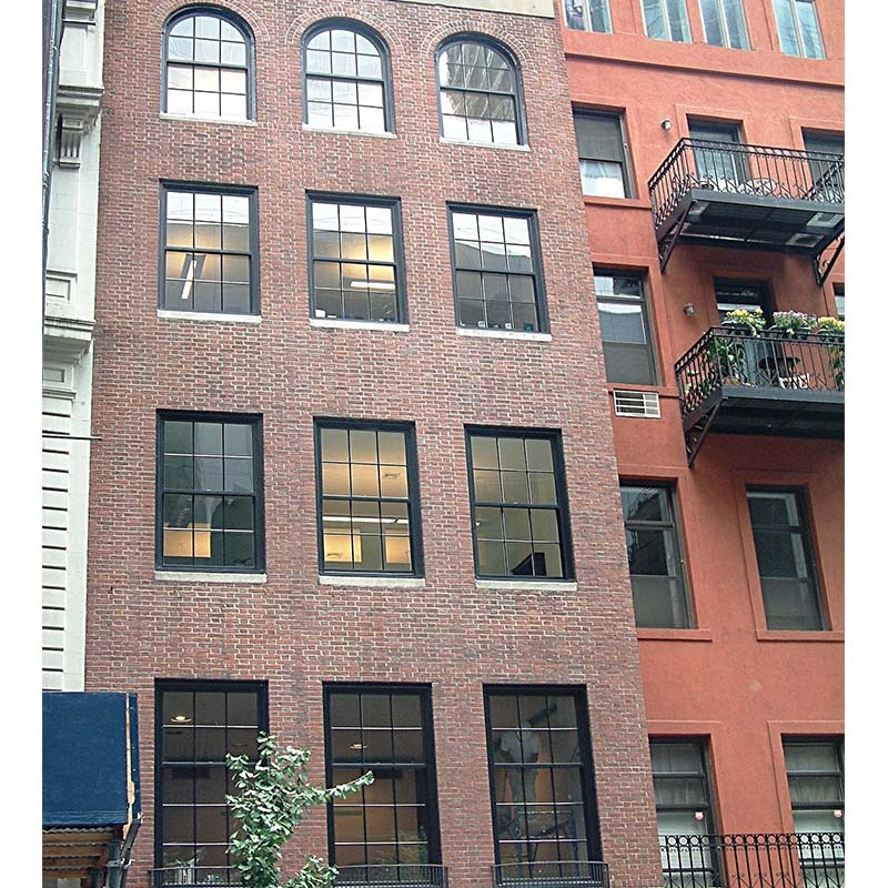 Modern Commercial Outdoor Anti Theft Windproof Thermal Break Large Double Hung Glazing Glass Aluminum Window for Building