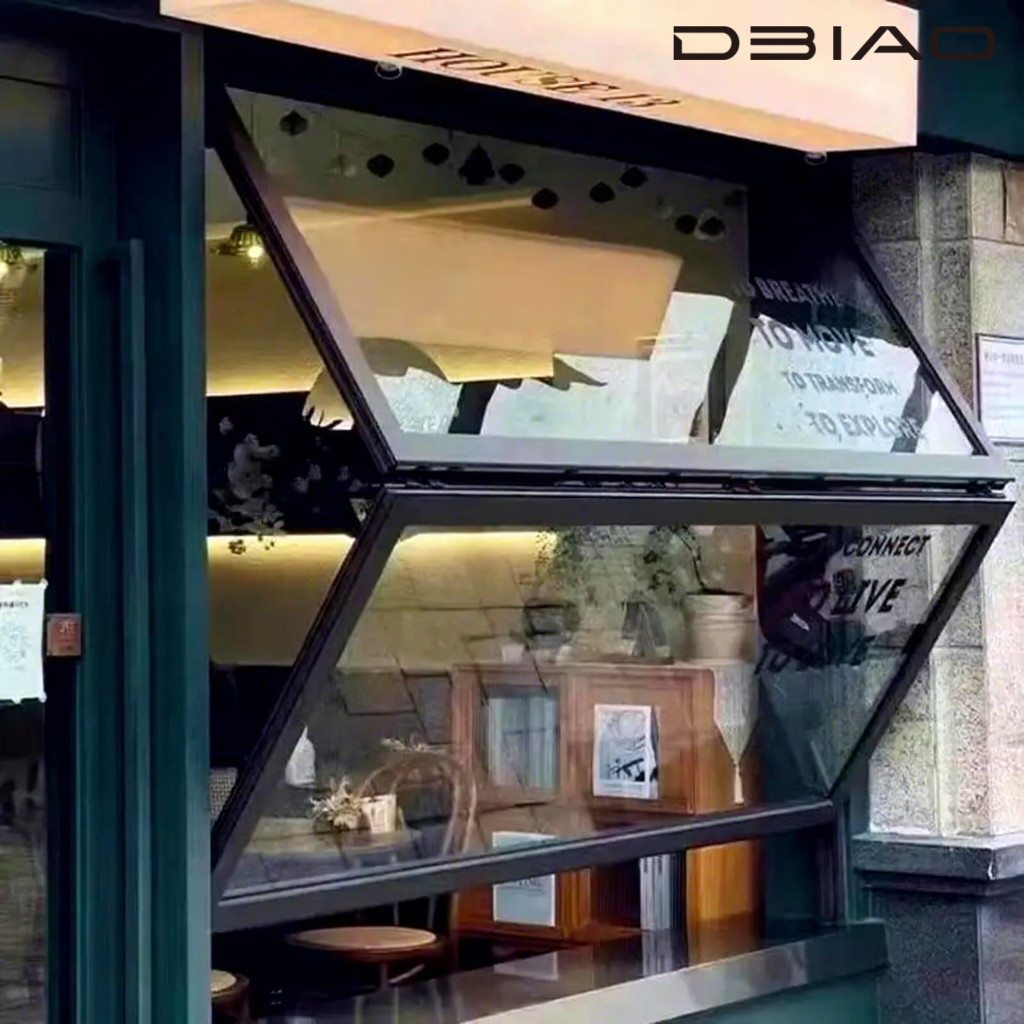 Contemporary Vertical Sliding Folding Glass Window Aluminum Bifold Window for Residential Commercial