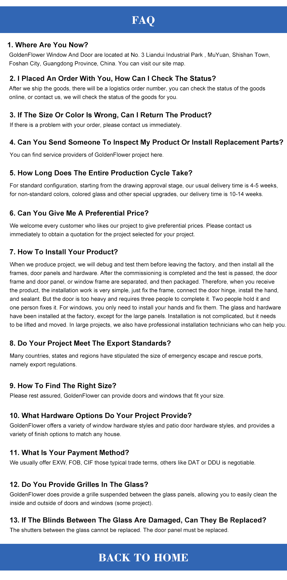FAQ Support
