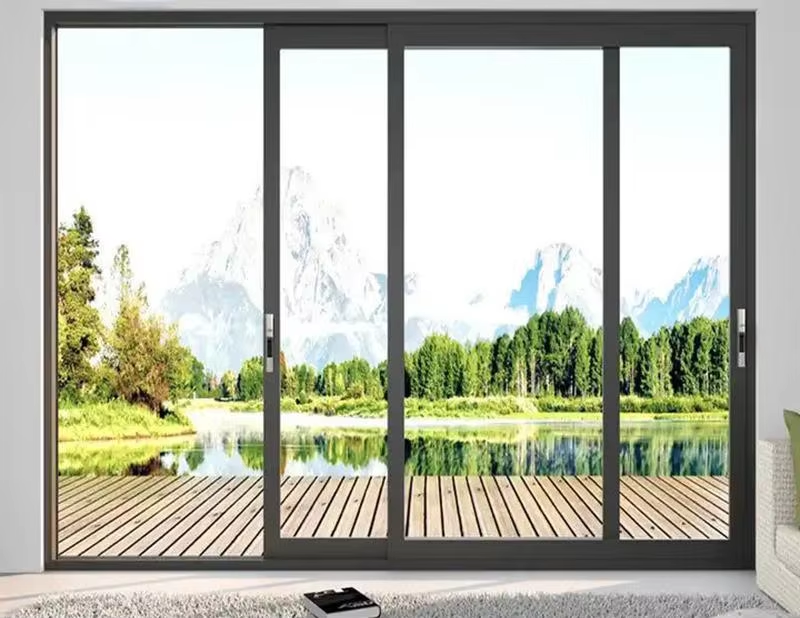Electric Aluminum Windows Motorized Operation Smart Control for Luxury Villa and Commercial Spaces
