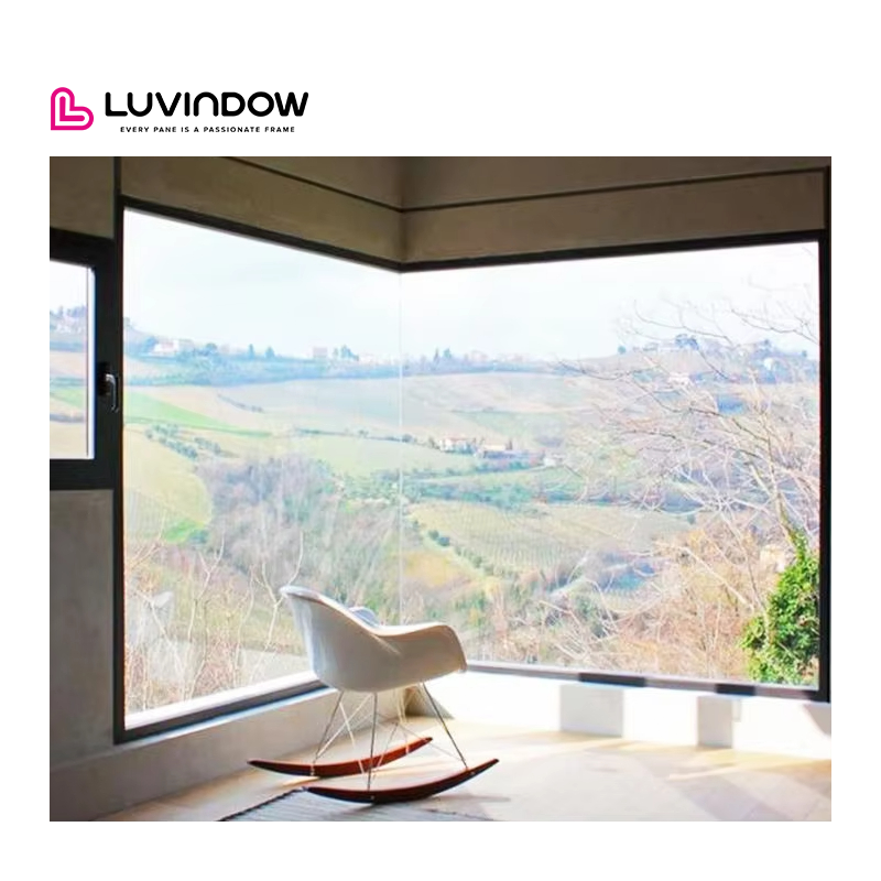 Customized Hurricane Impact Resistance Thermal Break Aluminum Laminated Glass Fixed Window for House