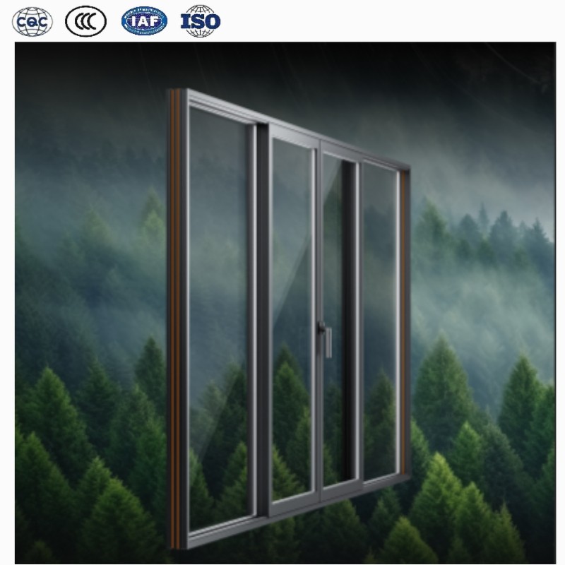Project Engineering Customization Double Glazed Sliding Windows Hurricane Proof Certification Aluminum Window With Screen