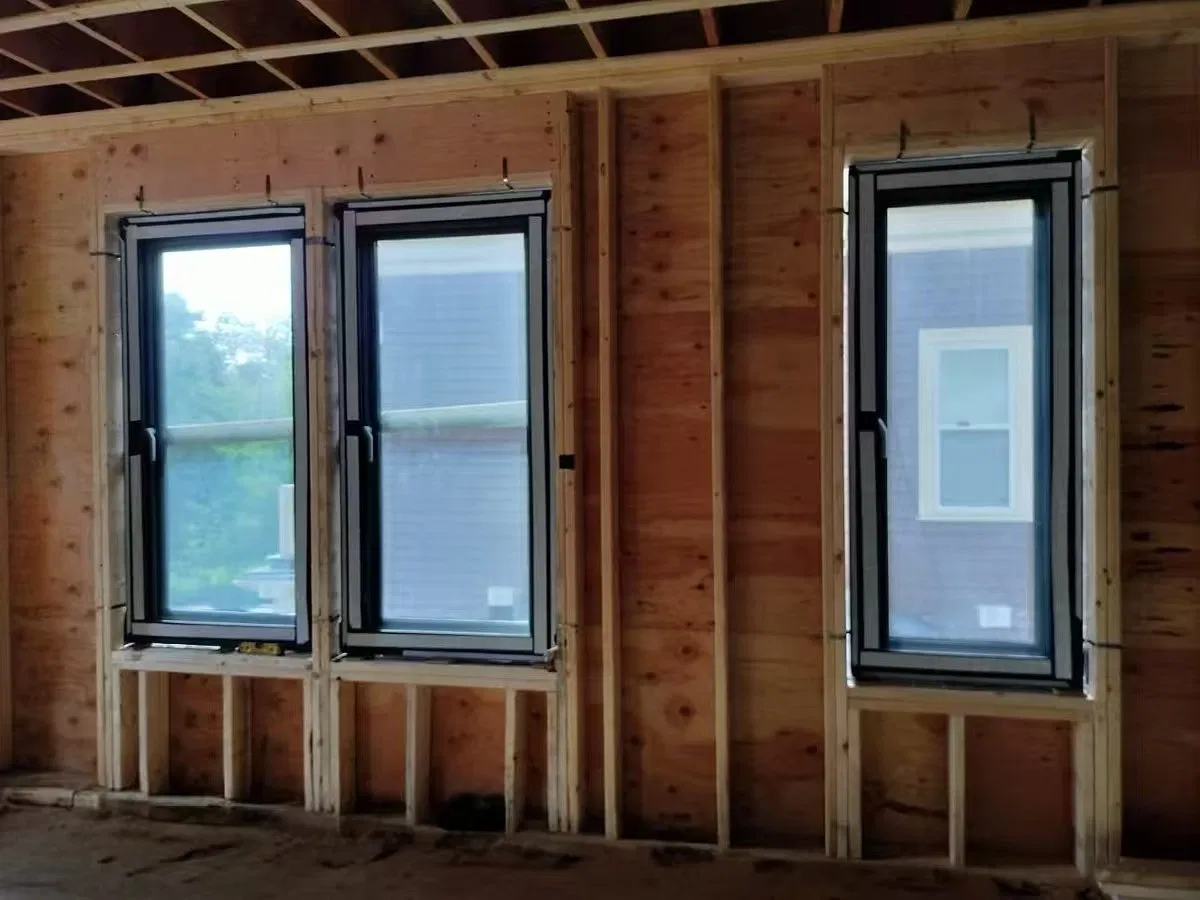 Thermal Break Aluminum Casement Windows with Double Glazing