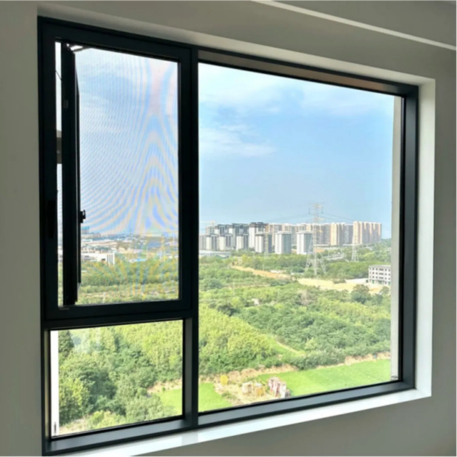 Professional Manufacturer Cost Effective Tempered Glass Thermal Break Aluminum Casement Window for Prefab Homes