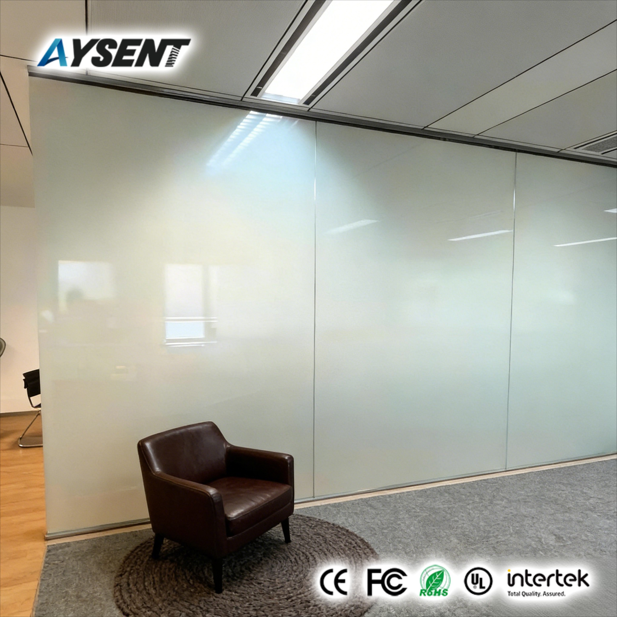 PDLC Smart Film Windows Customizable Self-Adhesive Magic Glass Electric Dimming Decorative Privacy Outdoor Smart Laminated Glass