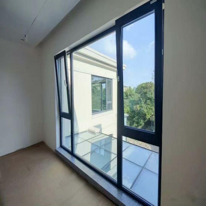 High Quality Upvc Double Glazed Design Energy Saving Window High Quality PVC Window Waterproof Pvc Double Sliding Window