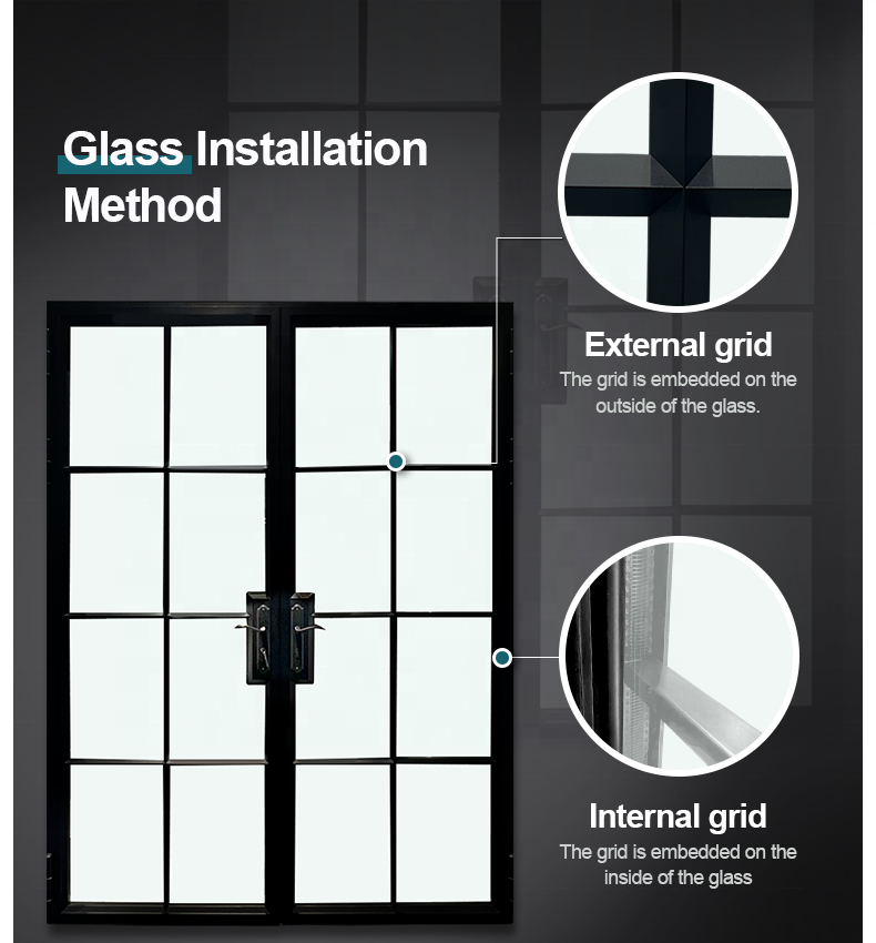 ZEKIN Double Glass With Grille SDL French Design Aluminum Ultra Narrow Frame Balcony Window Aluminum Frame Casement House Window