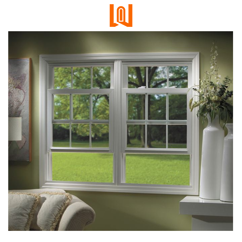 WANJIA French Half Round Window Grill Designs PVC Commercial Window Single Hung Vinyl Windows