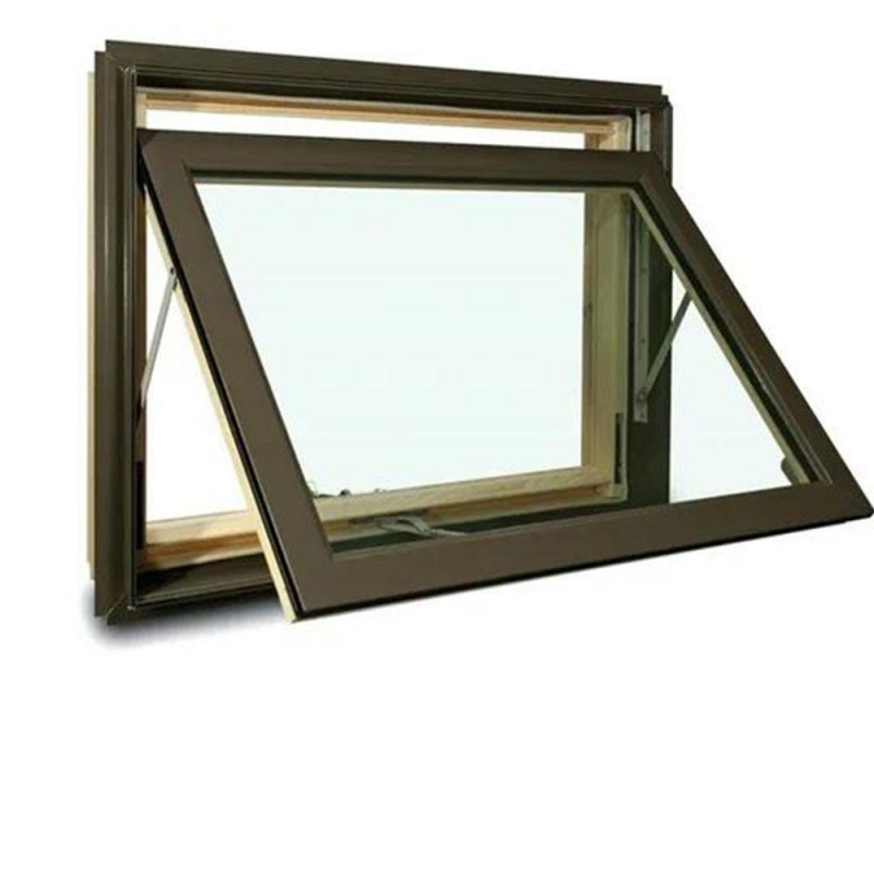 Custom Sized Awning Window Made From Electrostatic Sprayed Aluminium Profile for Modern Villas.