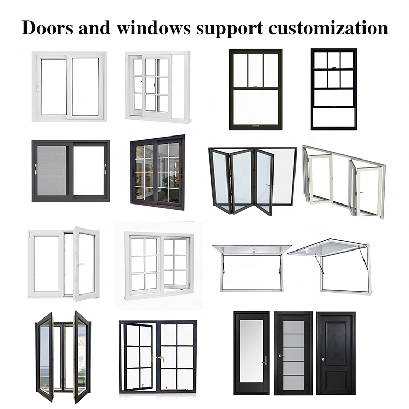 Modern Champagne PVC Casement Window with Double Glazing Features