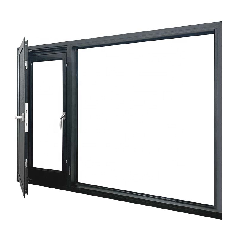 Custom Powder Coated RAL Colors Soundproof Double Glazed Aluminum French Casement Window for Villa Boutique Hotels