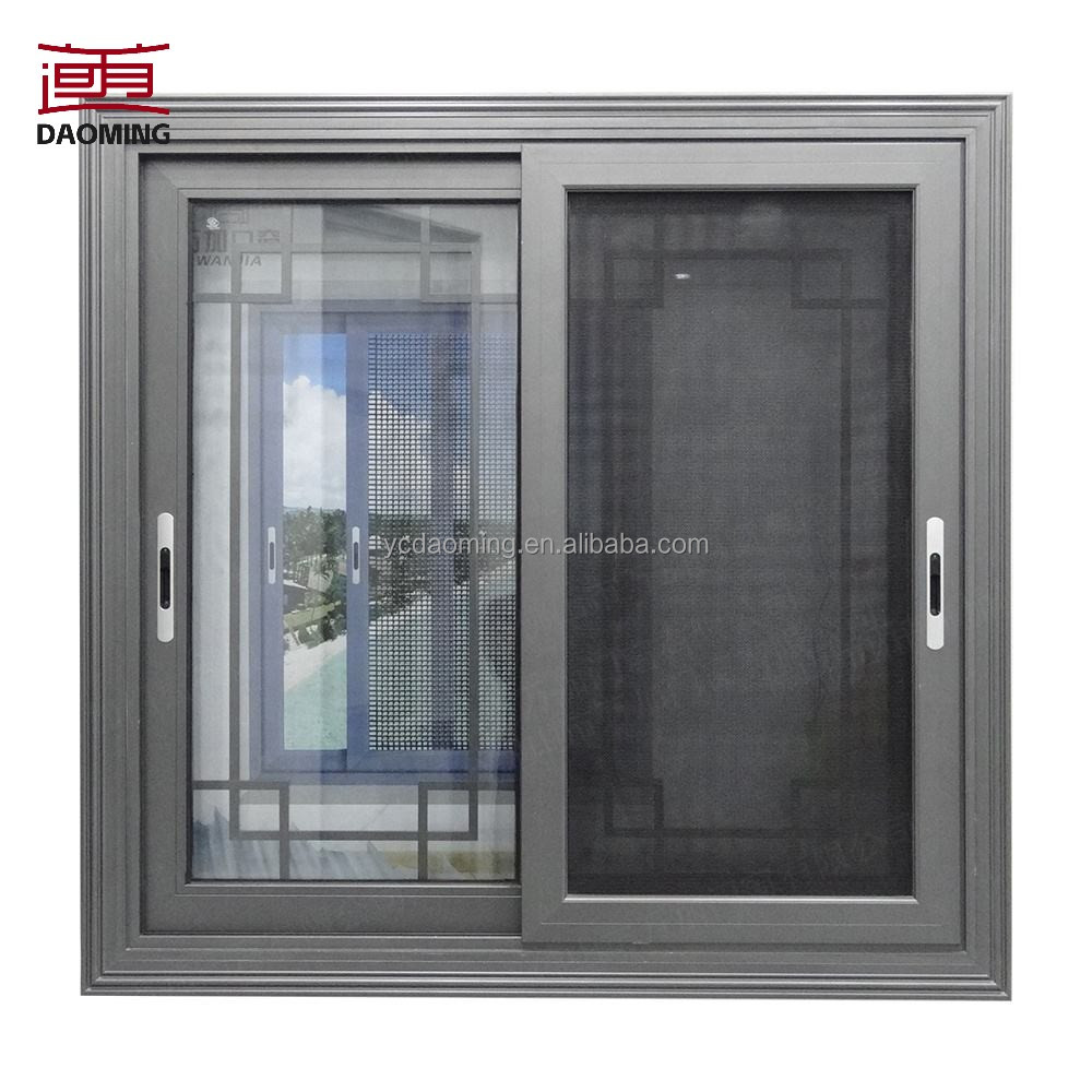 Upper and Lower Lifting Windows Double Glass Smart Windows Automatic Thermal Break Glass Aluminium Sliding Window