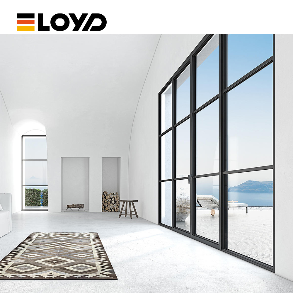 Eloyd California Case Triple Glazed Windows Big Picture Black Panoramic Window Floor Ceiling Fixed Window Exterior Bathroom