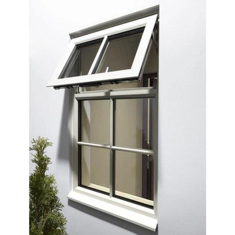 Custom Sized Awning Window Made From Electrostatic Sprayed Aluminium Profile for Modern Villas.