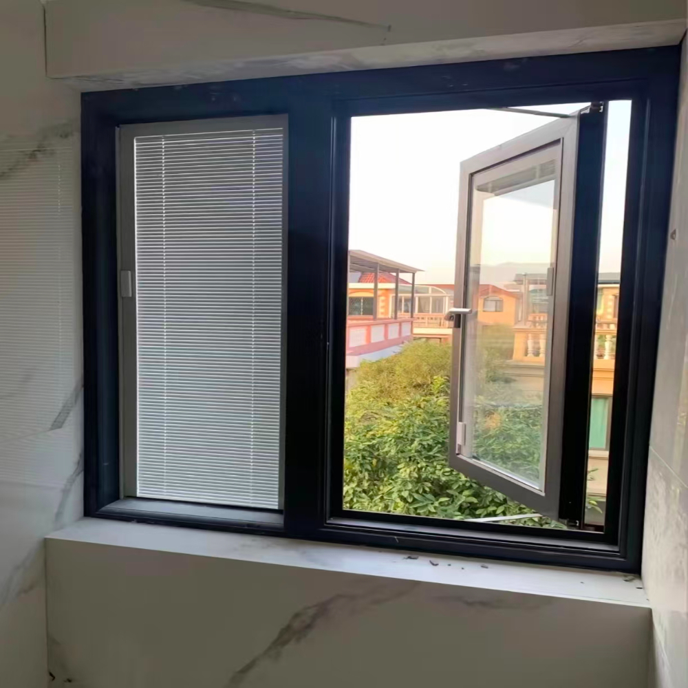Affordable Aluminum Casement Window System for Residential Buildings Durable Modern Appearance