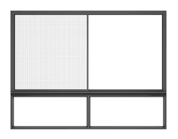 Clear Glass Slim Profile Thermal Break Aluminum Alloy Soundproof Sliding Window for Home