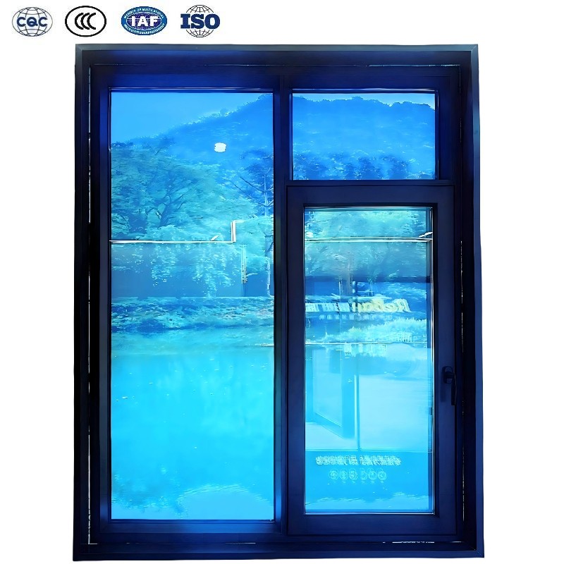 Project Engineering Customization Double Glazed Sliding Windows Hurricane Proof Certification Aluminum Window With Screen
