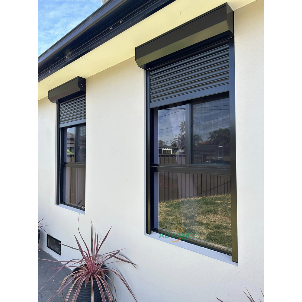 Smart Lock Aluminum Roll-Down Shutter Window With Automated Electric Operation