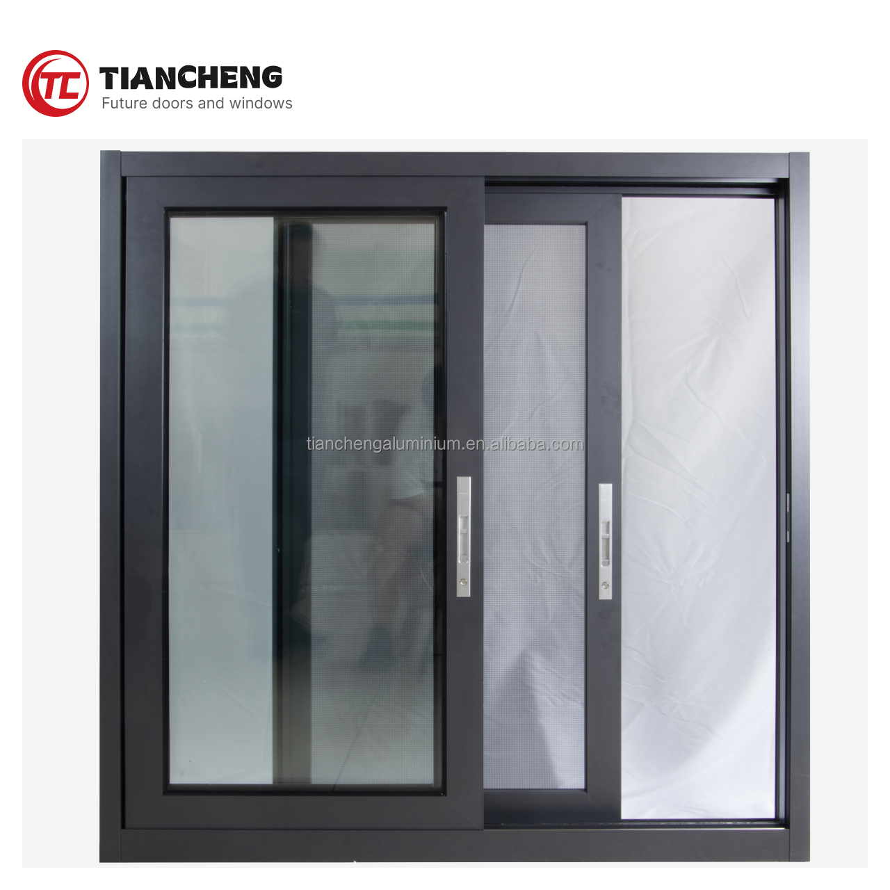Soundproof Double - Glazed Sliding Aluminum Windows for Residential &amp; Commercial Spaces