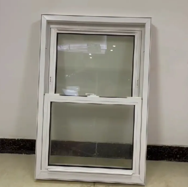 Upvc Sliding Windows Double Glazed Hurricane Proof Soundproof White Vinyl Frame for Residential House Apartment Office