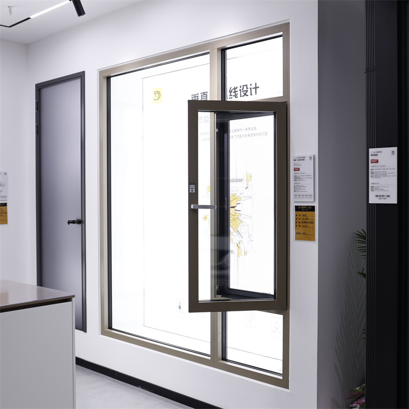 Kspc90 Premium Double Glazed Inward Tilt Turn Thermal Break Aluminum Casement Window