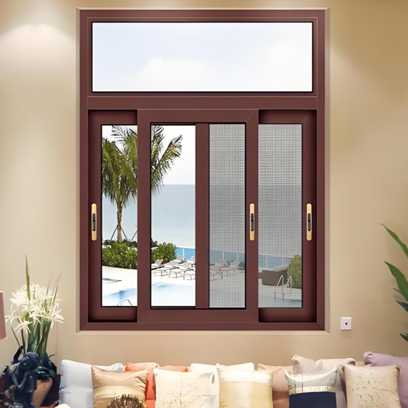 Latest Factory Direct Energy Efficient Sliding Windows with Triple Glazed Glass Thermal Break Aluminum for Cold Climate Homes